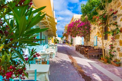 Traditional,Village,Of,Paleochora,,Crete,,Greece,On,July,20,,2020.